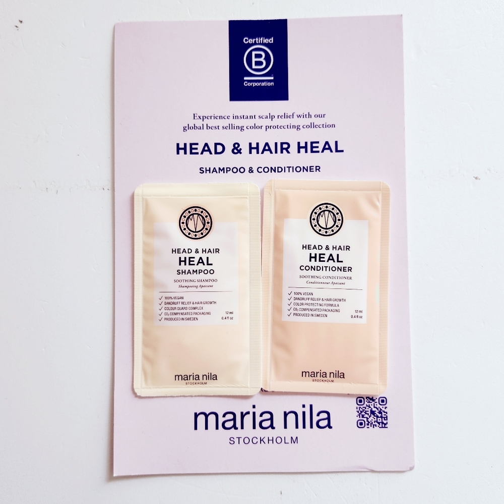 🍭7/$15 Maria Nila Head & Hair Heal Shampoo & Conditioner